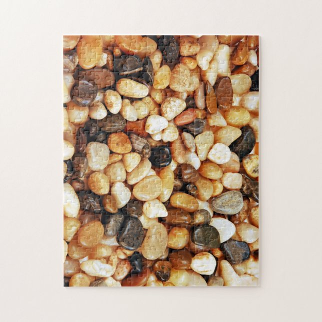 Brown pebble print jigzaw puzzle (Vertical)