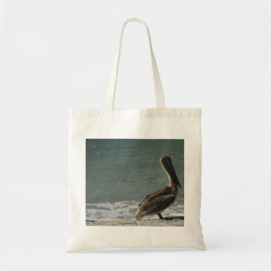 Brown Pelican at the Beach Photo Tote Bag
