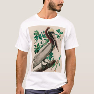 Brown Pelican Birds of America Audubon Print T-Shirt