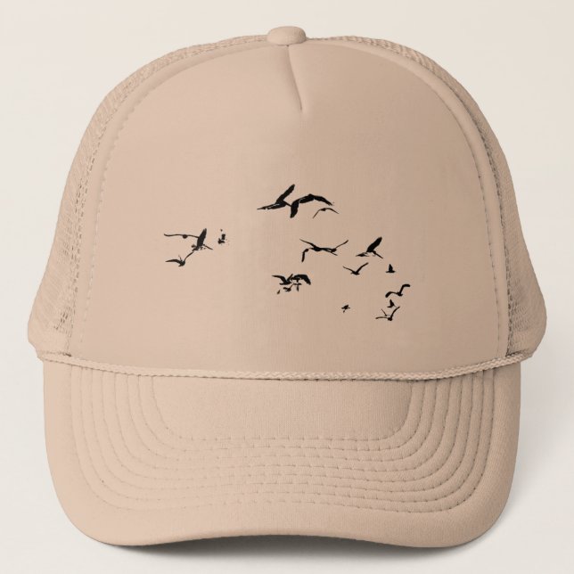 Brown Pelican Birds Wildlife Animals Trucker Hat (Front)