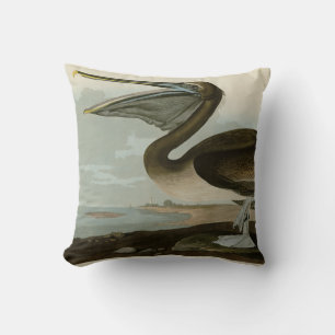 Brown Pelican from Audubon's Birds of America Cushion