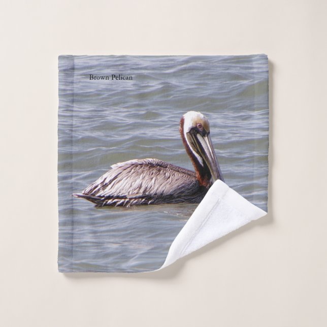 Brown Pelican towel set (Wash Cloth)