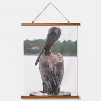 Brown Pelican Wildlife Nature Photography Hanging Tapestry