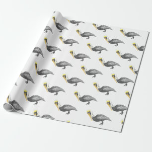 Brown Pelican Wrapping Paper