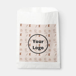 Brown pharmacy business pattern favour bag