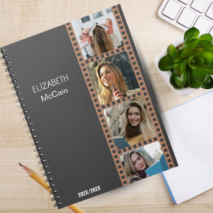 Brown Photo Booth Personalised Science Notebook