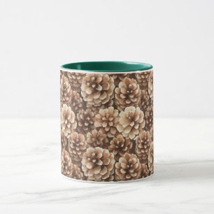 Brown Pine Cones   Mug
