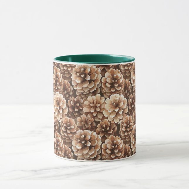 Brown Pine Cones   Mug (Center)