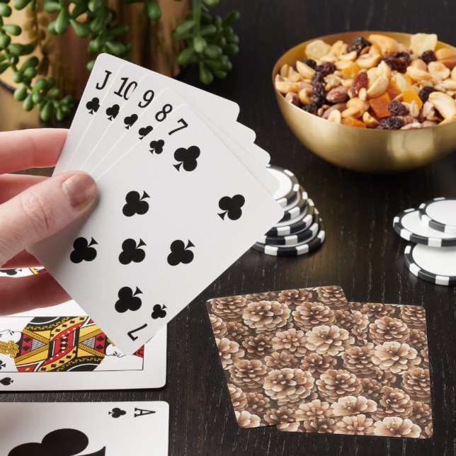Brown Pine Cones Nature   Playing Cards (In Situ)