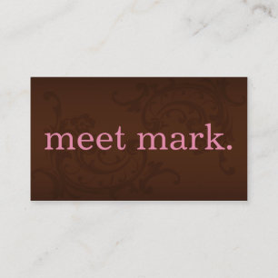 Brown & Pink Business Card