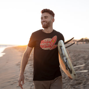 Brown Pink Vintage Ride the Wave T-shirt