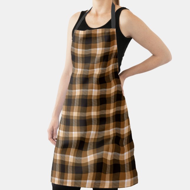 Brown Plaid Apron (Insitu)