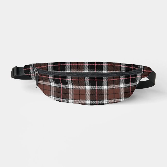 Brown Plaid Bum Bags (Front)