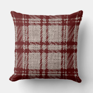 Brown Plaid Cushion