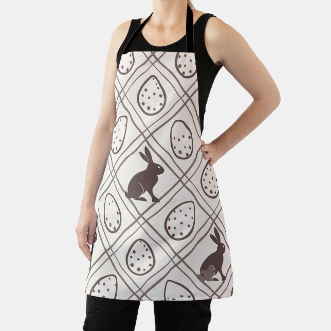 Brown Plaid Easter   Apron (Insitu)