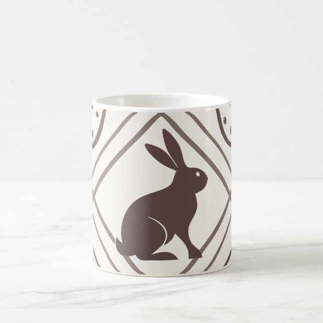Brown Plaid Easter   Coffee Mug (Center)