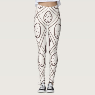 Brown Plaid Easter Leggings