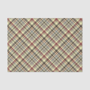 Brown Plaid Tissue Paper