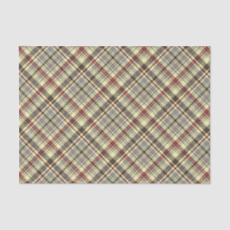 Brown Plaid Tissue Paper