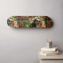 Brown Polcamo Polka Dot and Camouflage Hybrid