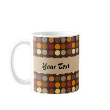 Brown polka dot pattern