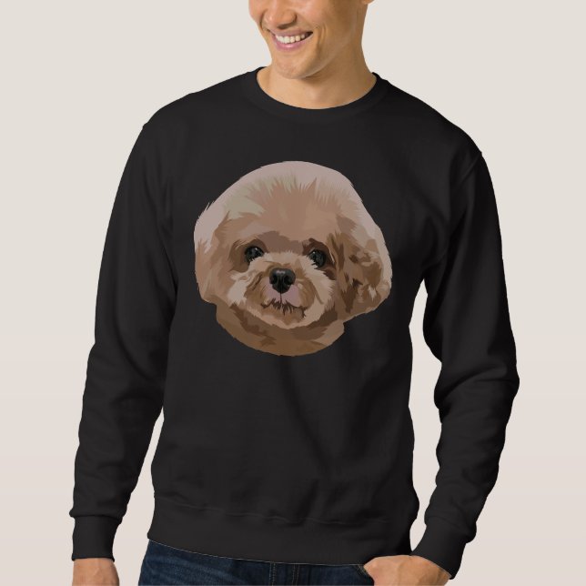 Brown Poodle Pupppy Sweatshirt (Front)