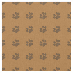 Brown Puppy Paws-Fabric Fabric