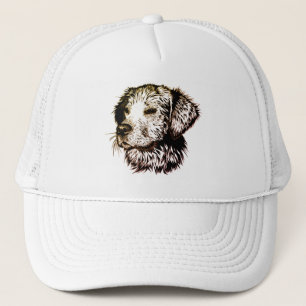 Brown Puppy Sketch Trucker Hat