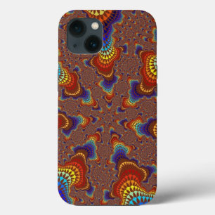 Brown Rainbow Starburst iPhone 13 Case
