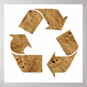 Brown Recycle Sign