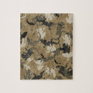 Brown Reptile Camouflage Jigsaw Puzzle