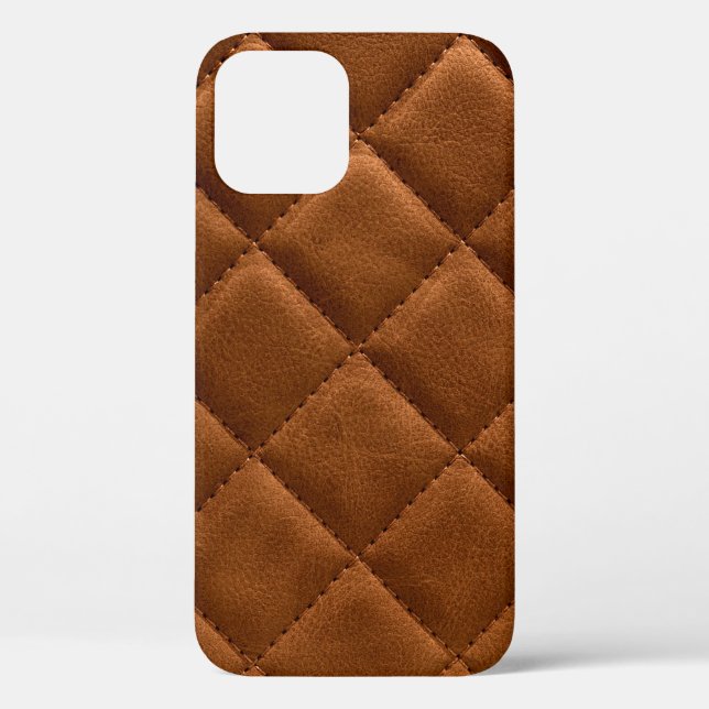 Brown rhombuses leather background Case-Mate iPhone case (Back)