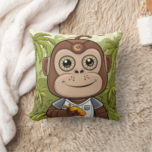 brown robot gorilla cushion