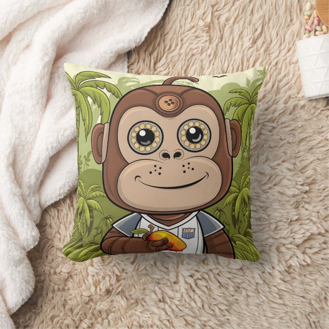 brown robot gorilla cushion (Blanket)