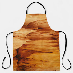 Brown rock formation apron