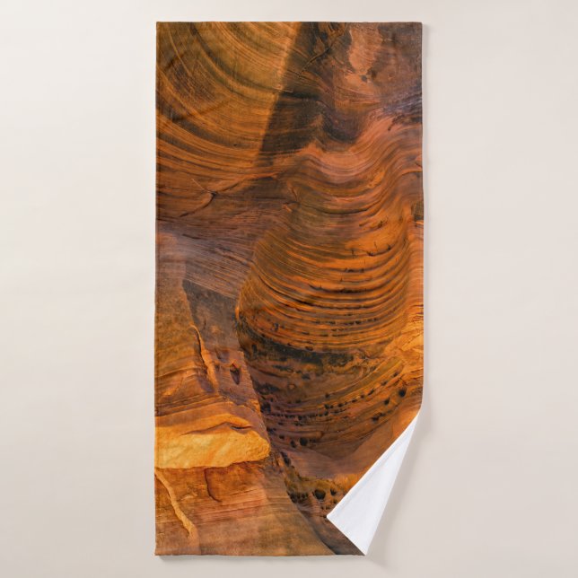 Brown rock formation bath towel (Bath Towel)