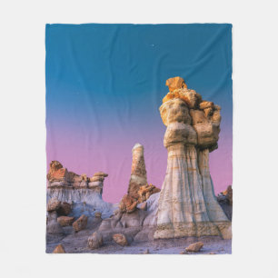 BROWN ROCK FORMATION FLEECE BLANKET