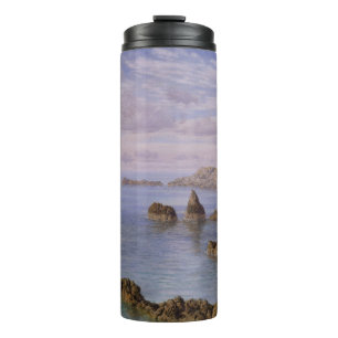 BROWN ROCK FORMATION ON BODY OF WATER DURING DAYTI THERMAL TUMBLER