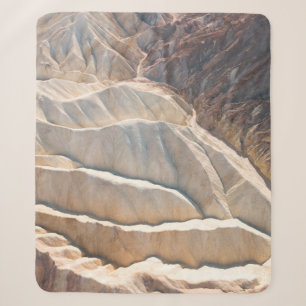 Brown rock formation sherpa blanket