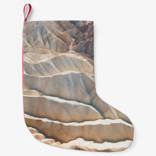 Brown rock formation small christmas stocking