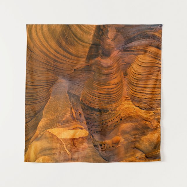 Brown rock formation tapestry (Front)