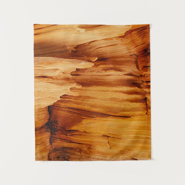 Brown rock formation tapestry (Front)