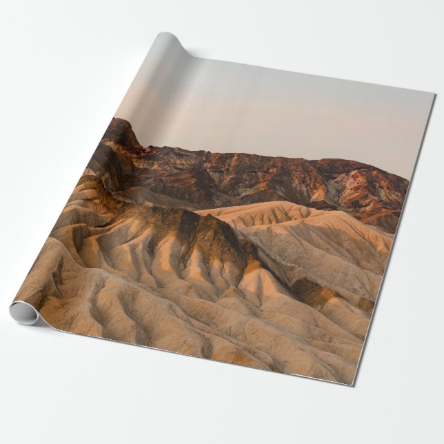 BROWN ROCKY MOUNTAIN UNDER BLUE SKY DURING DAYTIME WRAPPING PAPER (Unrolled)