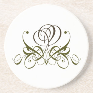 Brown Rose Coaster