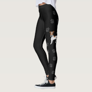 Brown Rough Coat Parson Russell Terrier & Paws Leggings