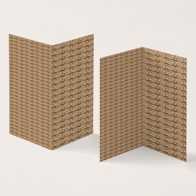 Brown rug featuring a detailed motif pattern with  (Inside and Outside)