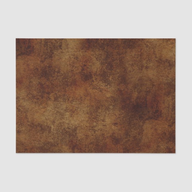 Brown Rustic Texture Tissue Paper (Front)