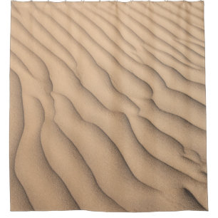 Brown sand shower curtain