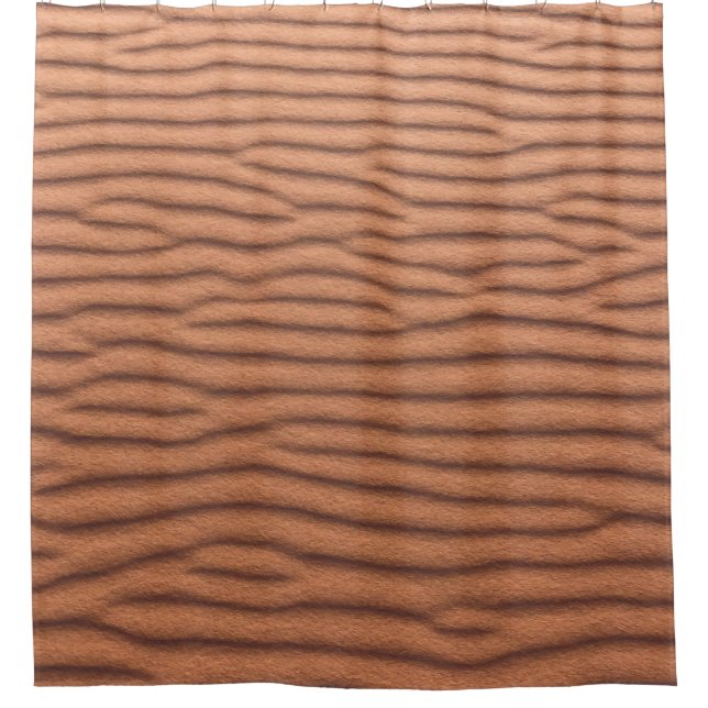Brown sand shower curtain (Front)
