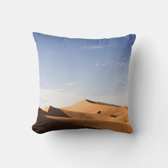 BROWN SAND UNDER BLUE SKY DURING DAYTIME CUSHION (Front)